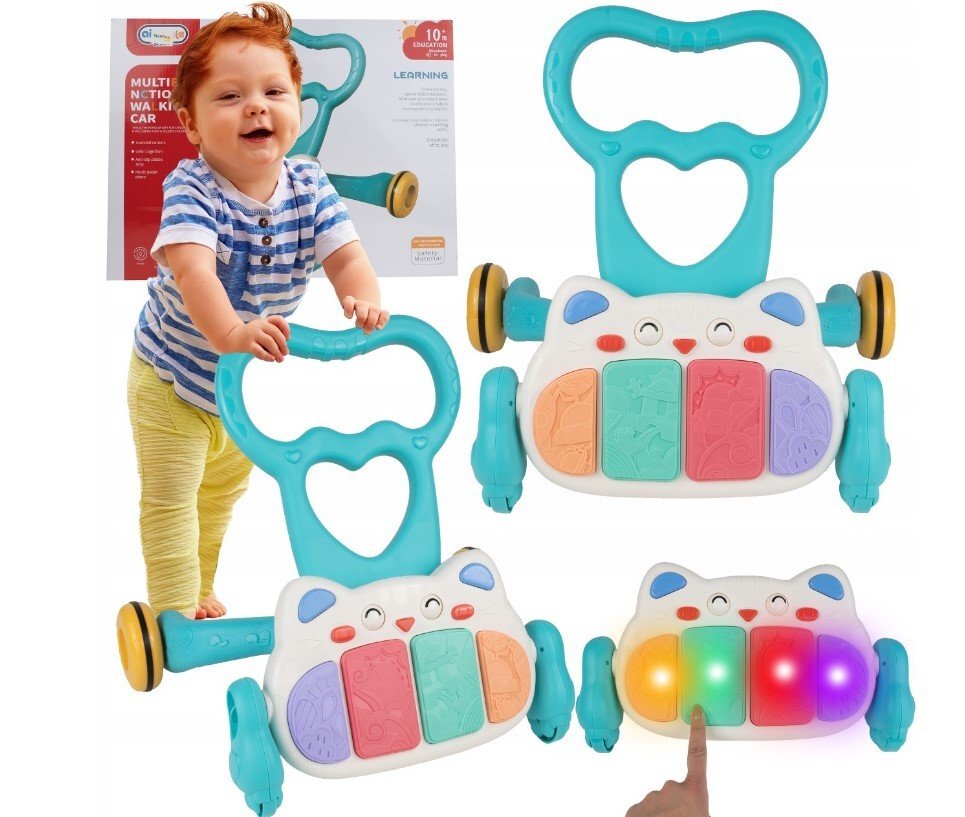 MalPlay Antepremergator muzical cu pian Kitten Blue