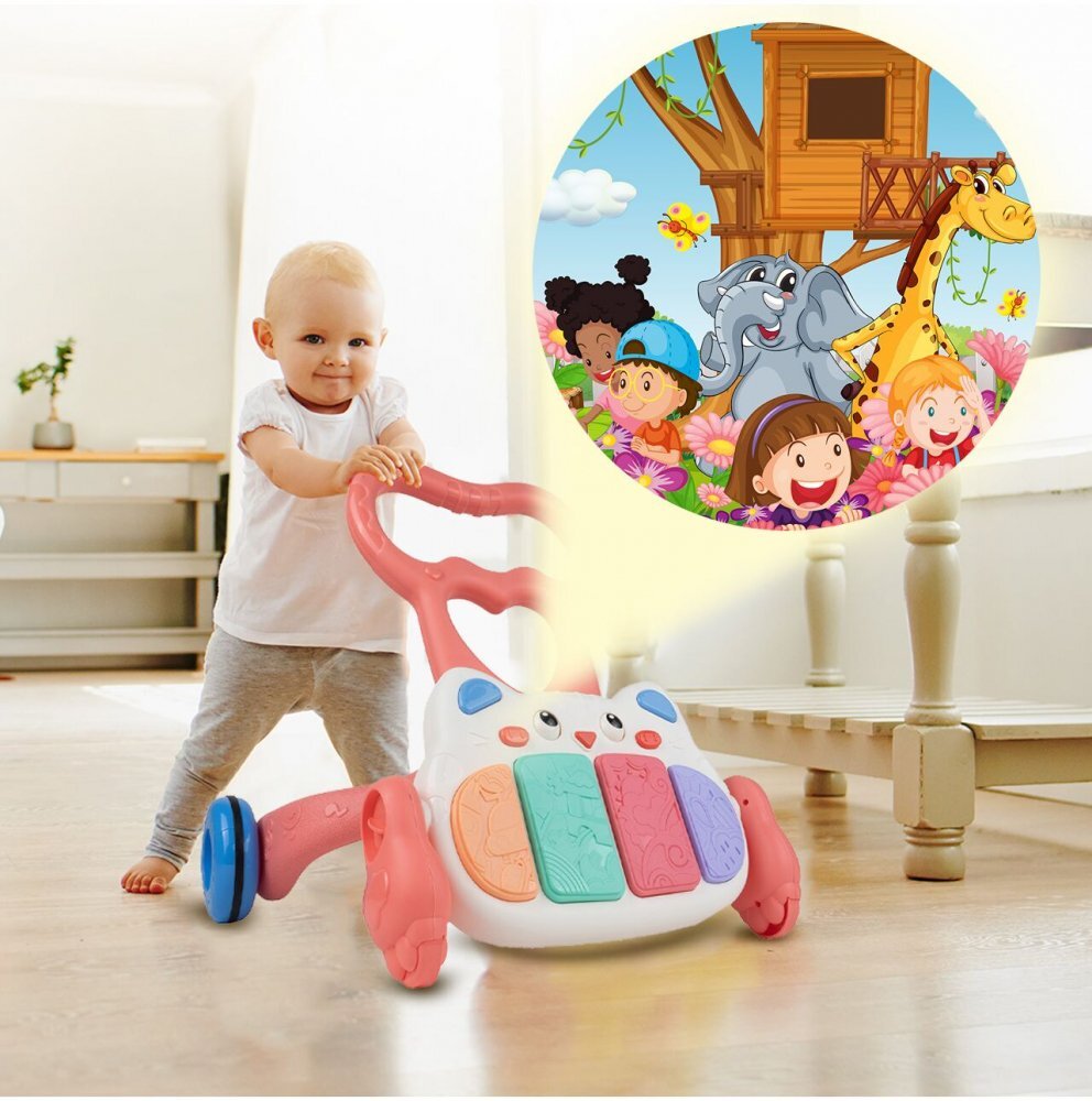 MalPlay Antepremergator muzical cu pian Kitten Pink
