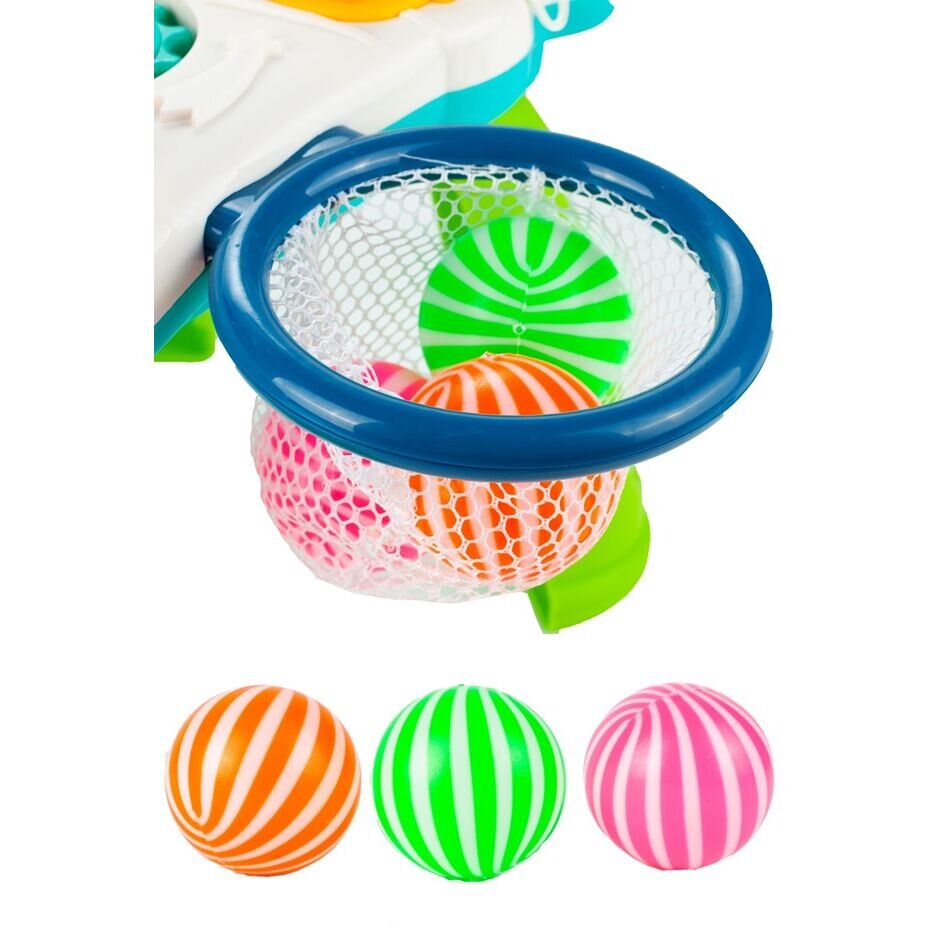 MalPlay Antepremergator muzical pentru copii 2 in 1 cu 5 functii distincte panou interactiv detasabil pian muzical masuta de joaca cos de baschet red