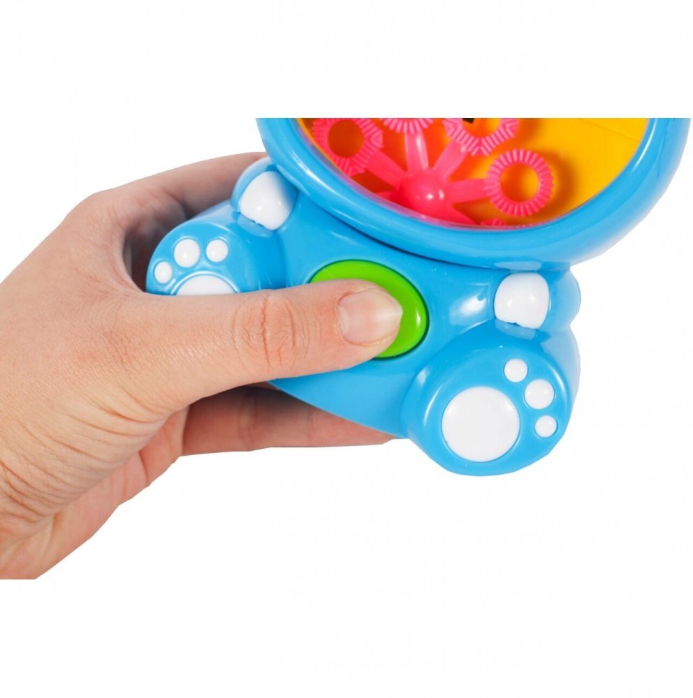 MalPlay Aparat generator baloane de sapun cu baterii si rezerva 118 ml lichid inclus 13 x 10 x 7 cm Bubble Blue Elephant
