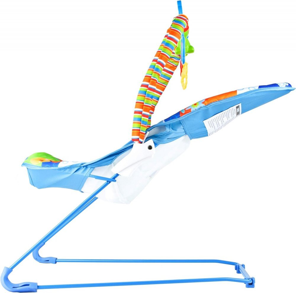MalPlay Balansoar cu vibratii bara de jucarii si muzica Green Frog
