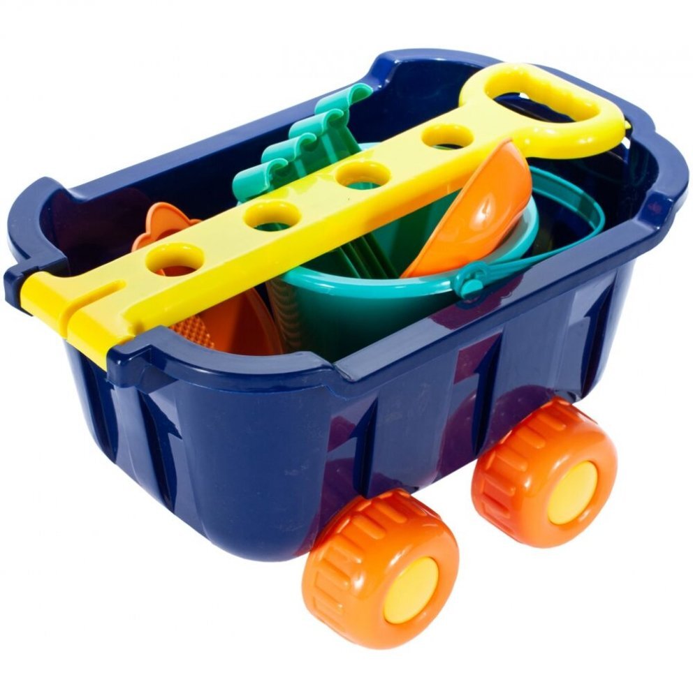 MalPlay Carucior pentru joaca in nisip cu accesorii incluse Blue