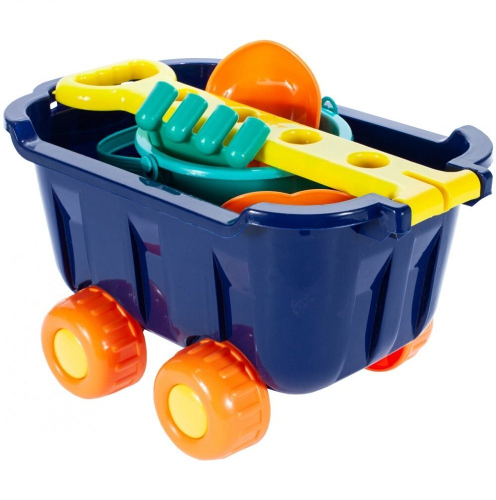 MalPlay Carucior pentru joaca in nisip cu accesorii incluse Blue