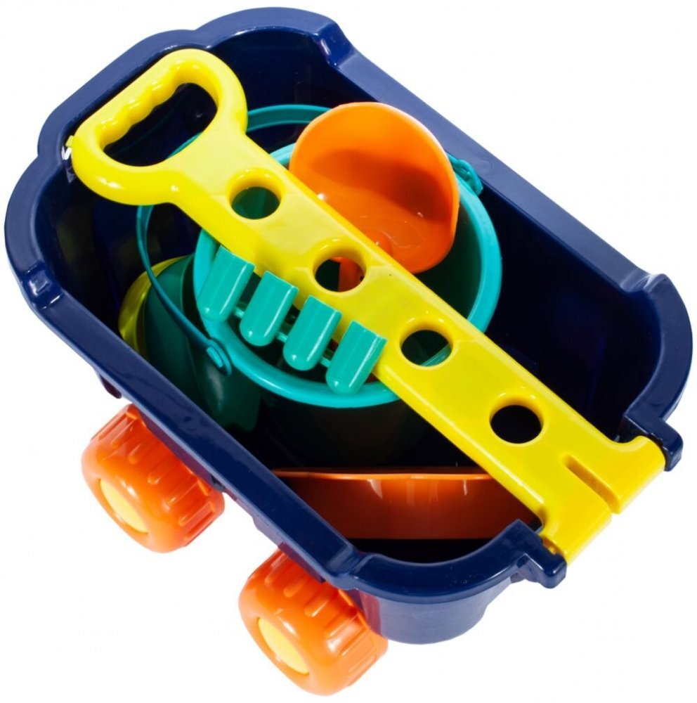 MalPlay Carucior pentru joaca in nisip cu accesorii incluse Blue