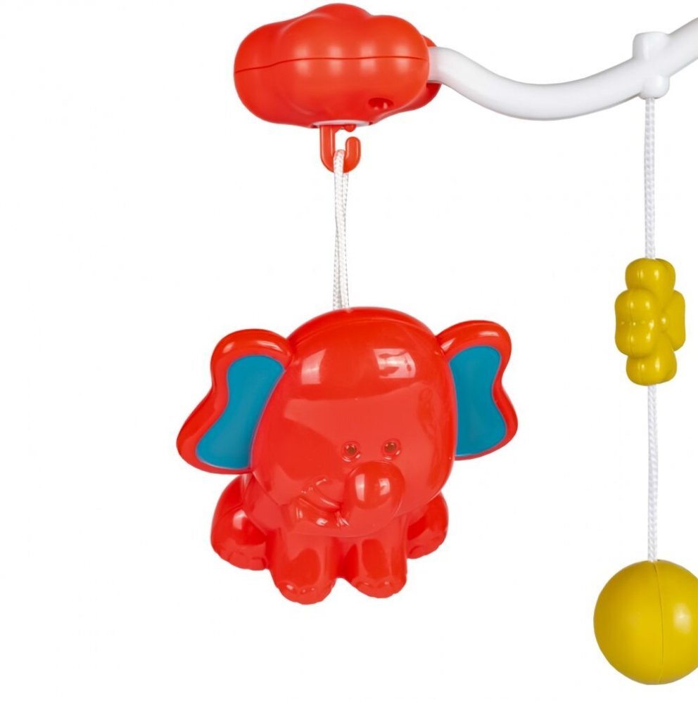 MalPlay Carusel muzical cu proiector pentru patut Happy Animals