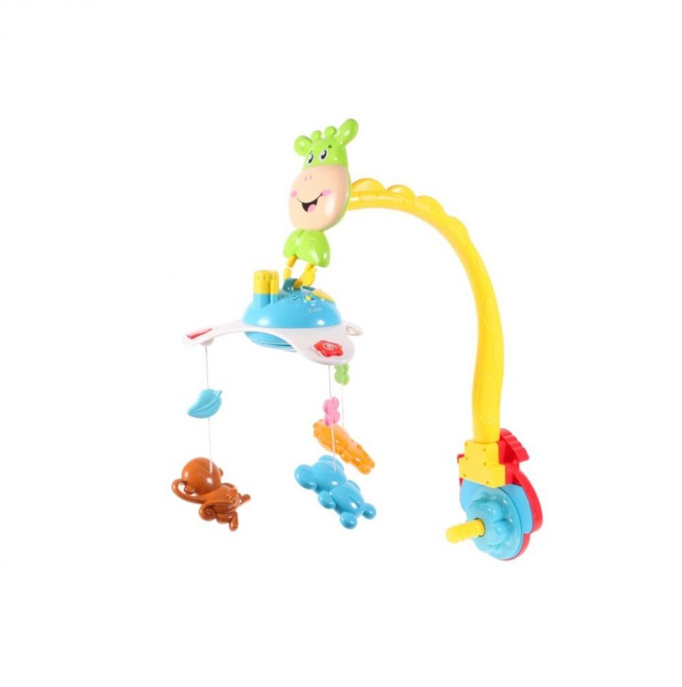 MalPlay Carusel muzical cu proiector si telecomanda Green Giraffe