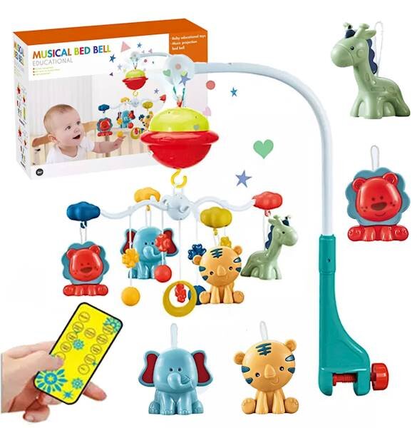 MalPlay Carusel muzical pentru patut copii cu proiector si telecomanda