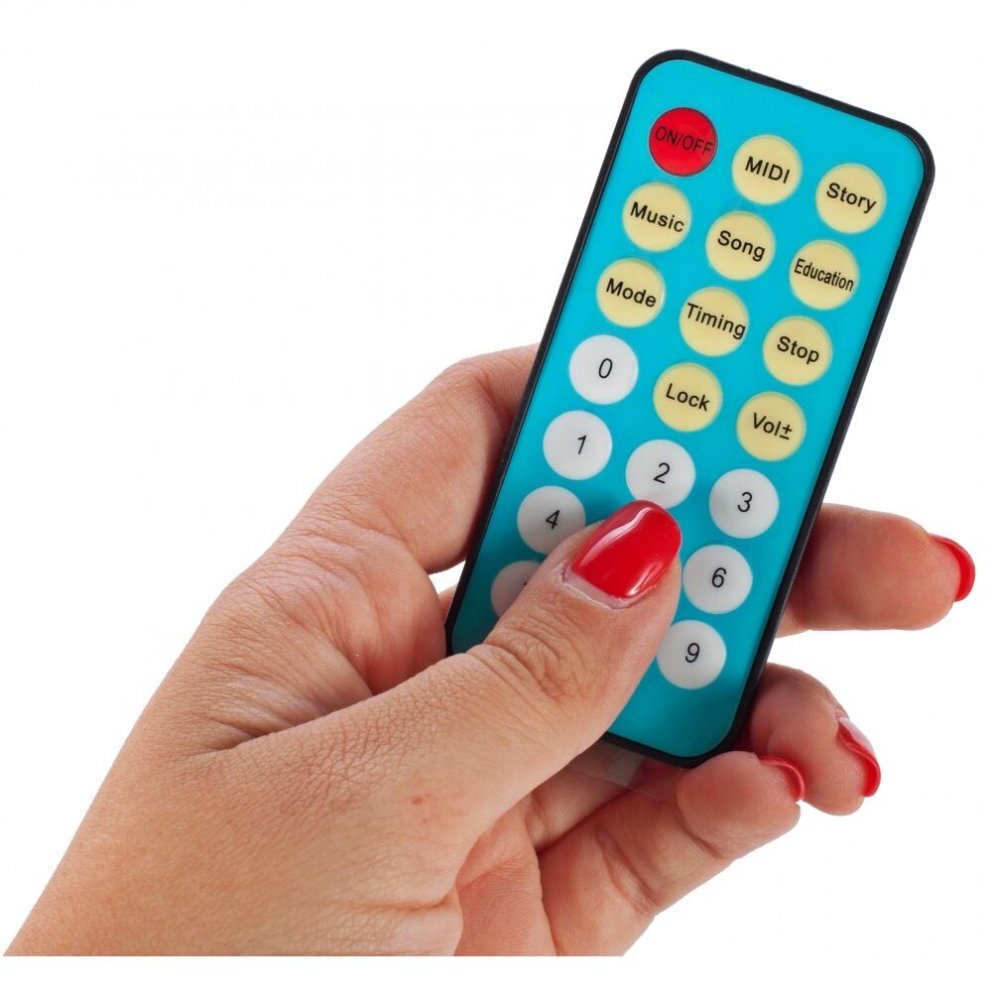 MalPlay Carusel muzical pentru patut rotativ 360 grade cu Zornaitori Cantece de leagan melodii in engleza si povesti controlat prin telecomanda 53 x 45 x 26.5 cm Bufnita