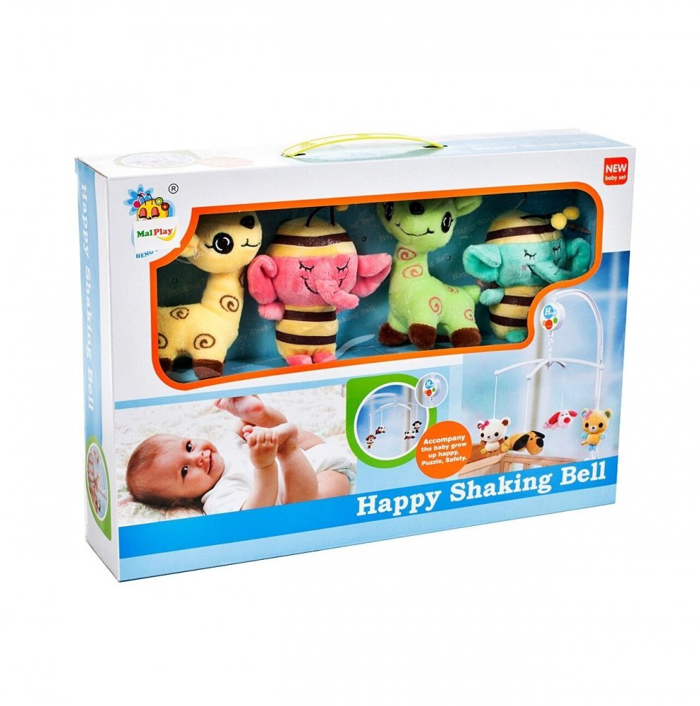 MalPlay Carusel muzical pentru patut Smiling Animals