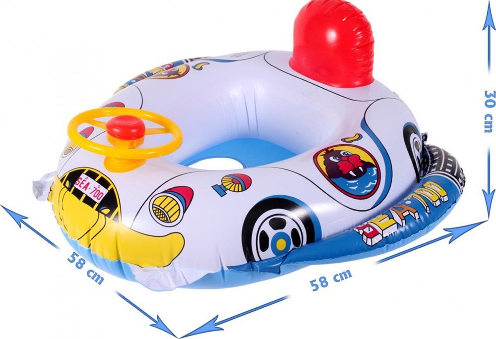 MalPlay Colac gonflabil pentru bebelusi cu volan 70x80 cm