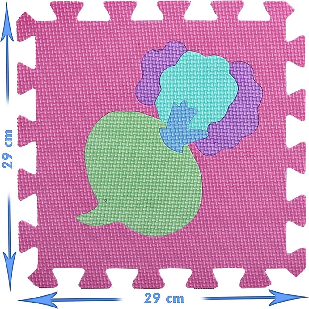 MalPlay Covor puzzle din spuma 10 piese Fructe