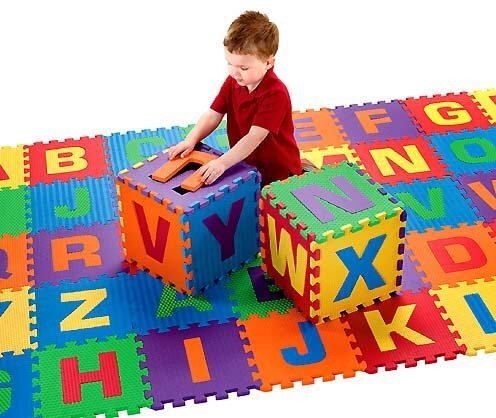 MalPlay Covor puzzle din spuma Litere si Cifre 36 piese