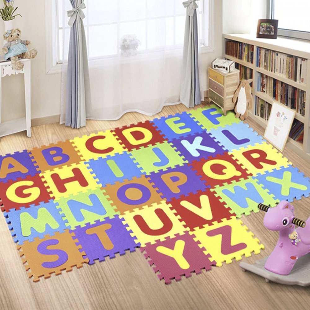 MalPlay Covor puzzle din spuma Litere si Cifre 36 piese