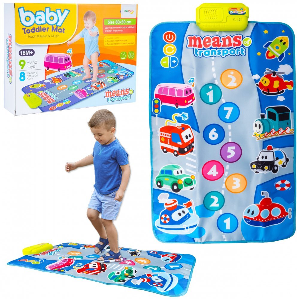 MalPlay Covoras interactiv muzical Masini 80x50cm