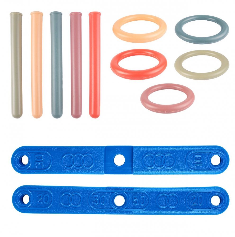 MalPlay Joc de precizie pentru copii Arunca Inelele cu baza 40cm si 5 inele cu diametru 15cm din plastic multicolor