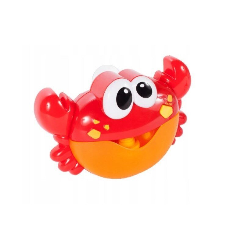 MalPlay Jucarie baie pentru copii model crab muzical generator de spuma dimensiune 24 x 7 x 16cm culoare red