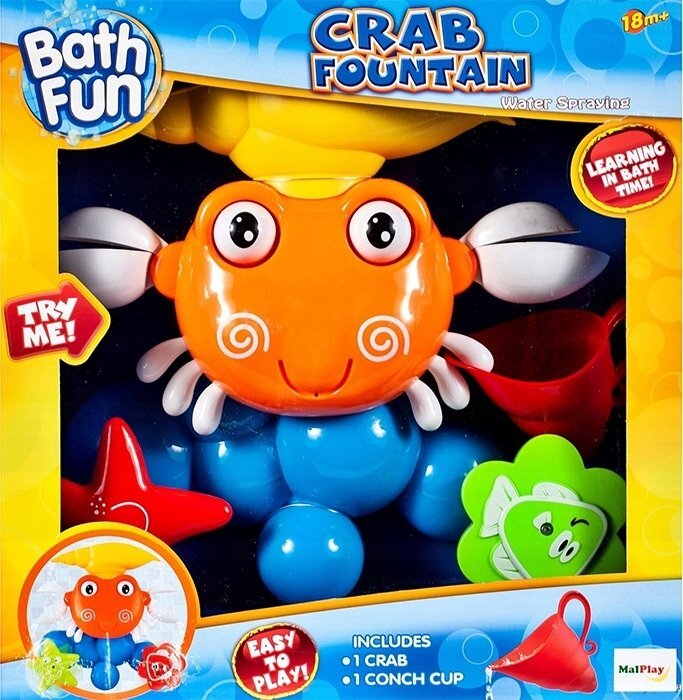 MalPlay Jucarie de baie Crabul fericit
