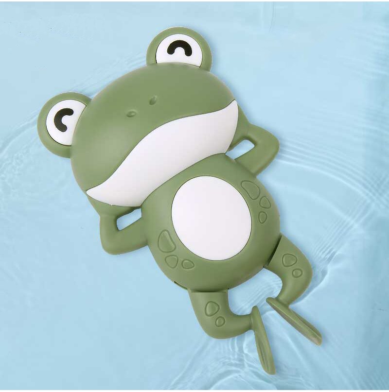 MalPlay Jucarie de baie cu cheita Swimming frog Green