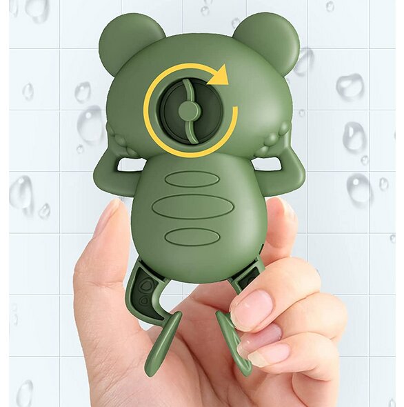 MalPlay Jucarie de baie cu cheita Swimming frog Green