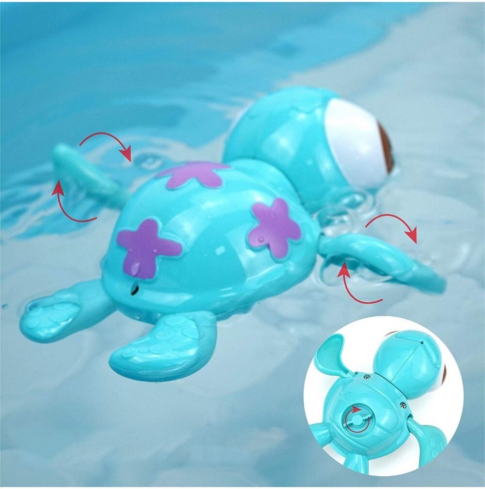 MalPlay Jucarie de baie Testoasa inotatoare Blue