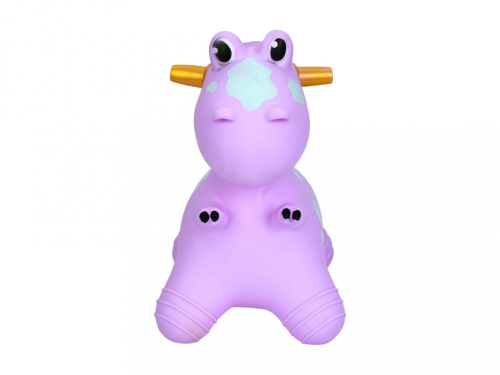 MalPlay Jucarie gonflabila pentru copii Purple Dino din cauciuc rezistent cu pompa inclusa dimensiune 50 x 52 x 26 cm