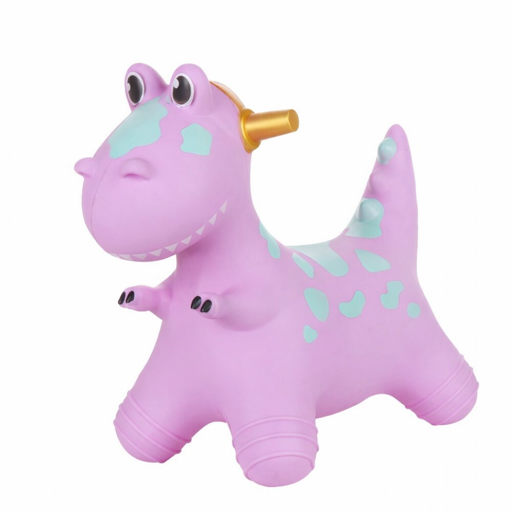 MalPlay Jucarie gonflabila pentru copii Purple Dino din cauciuc rezistent cu pompa inclusa dimensiune 50 x 52 x 26 cm