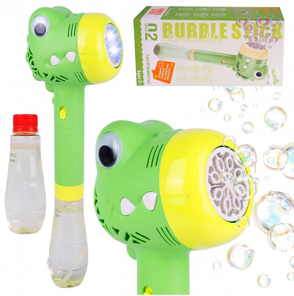MalPlay Jucarie pentru baloane de sapun cu lumini Bubble Dino
