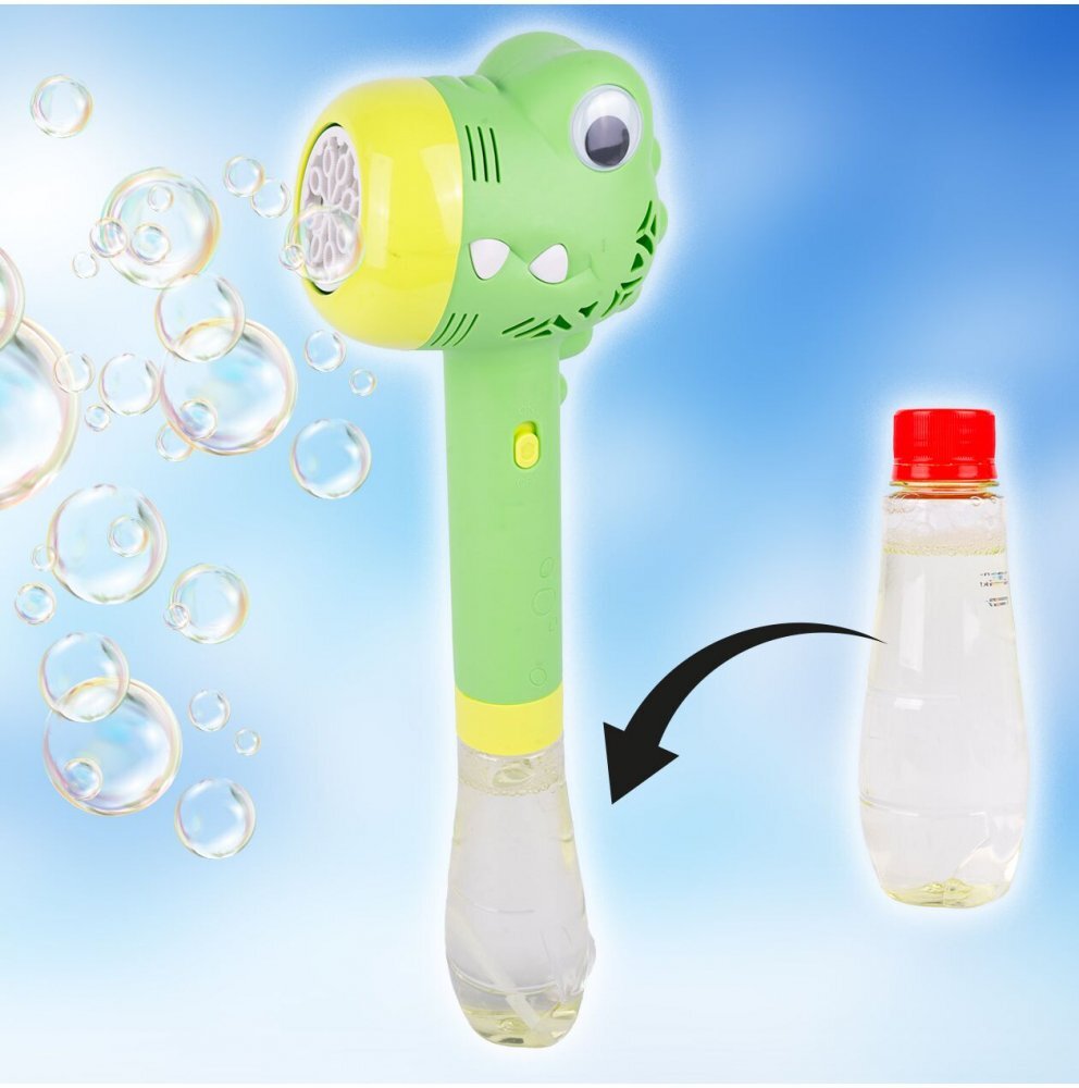 MalPlay Jucarie pentru baloane de sapun cu lumini Bubble Dino