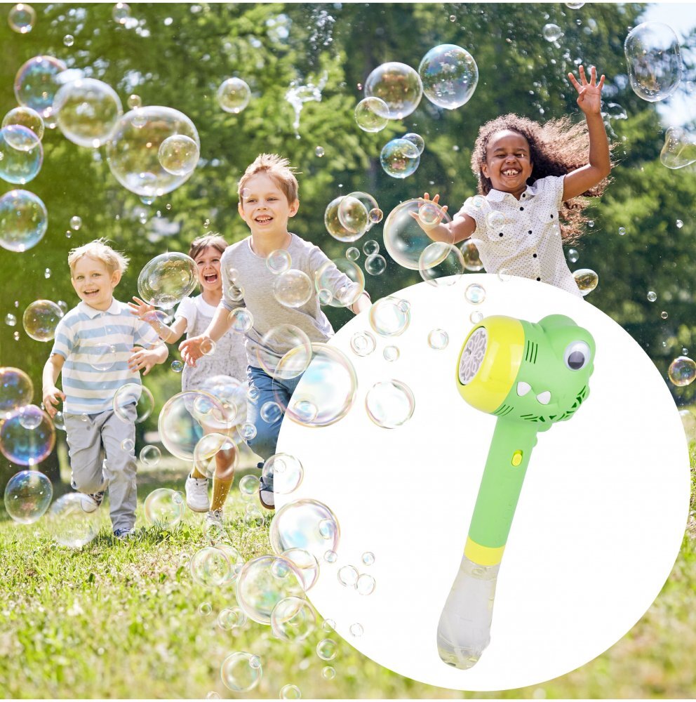 MalPlay Jucarie pentru baloane de sapun cu lumini Bubble Dino