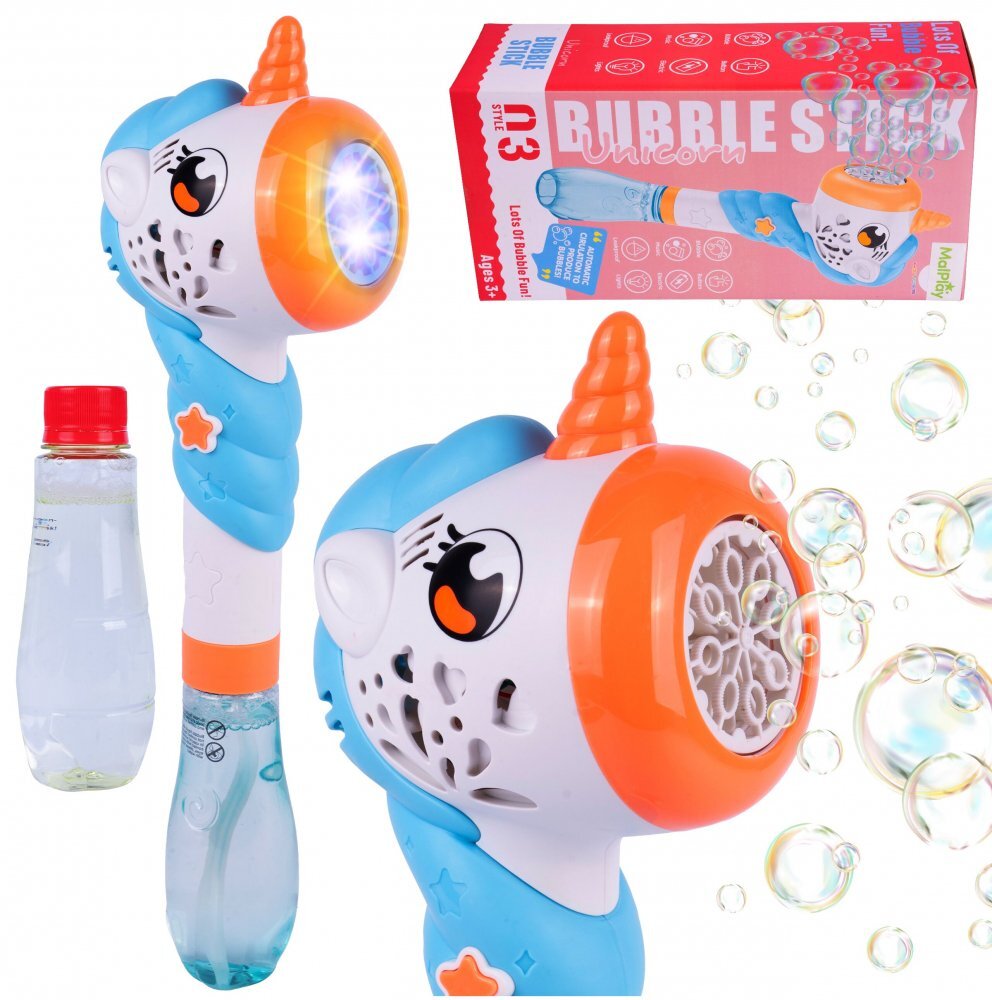 MalPlay Jucarie pentru baloane de sapun cu lumini Bubble Unicorn