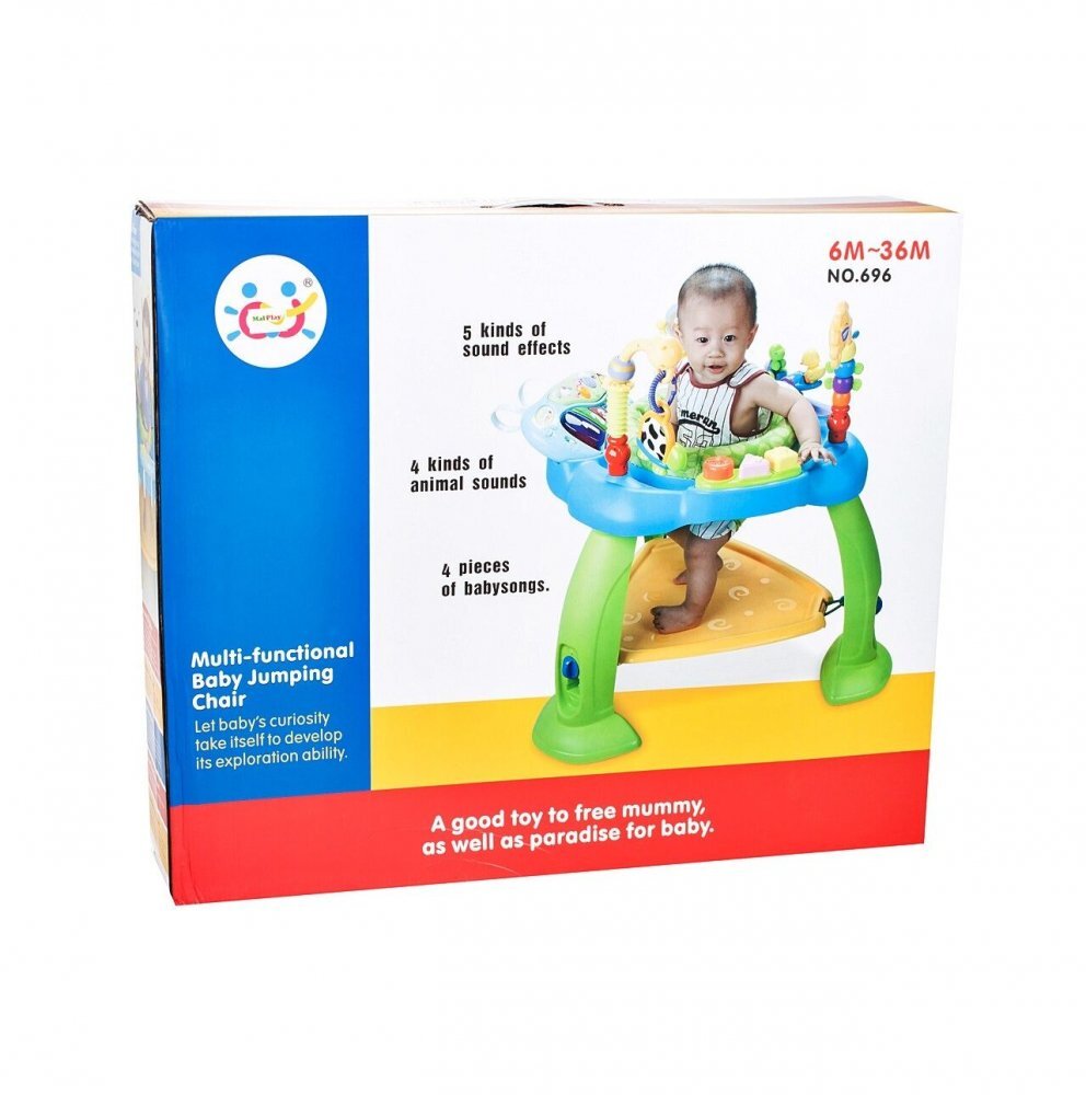 MalPlay Jumper cu centru de activitati si pian Green