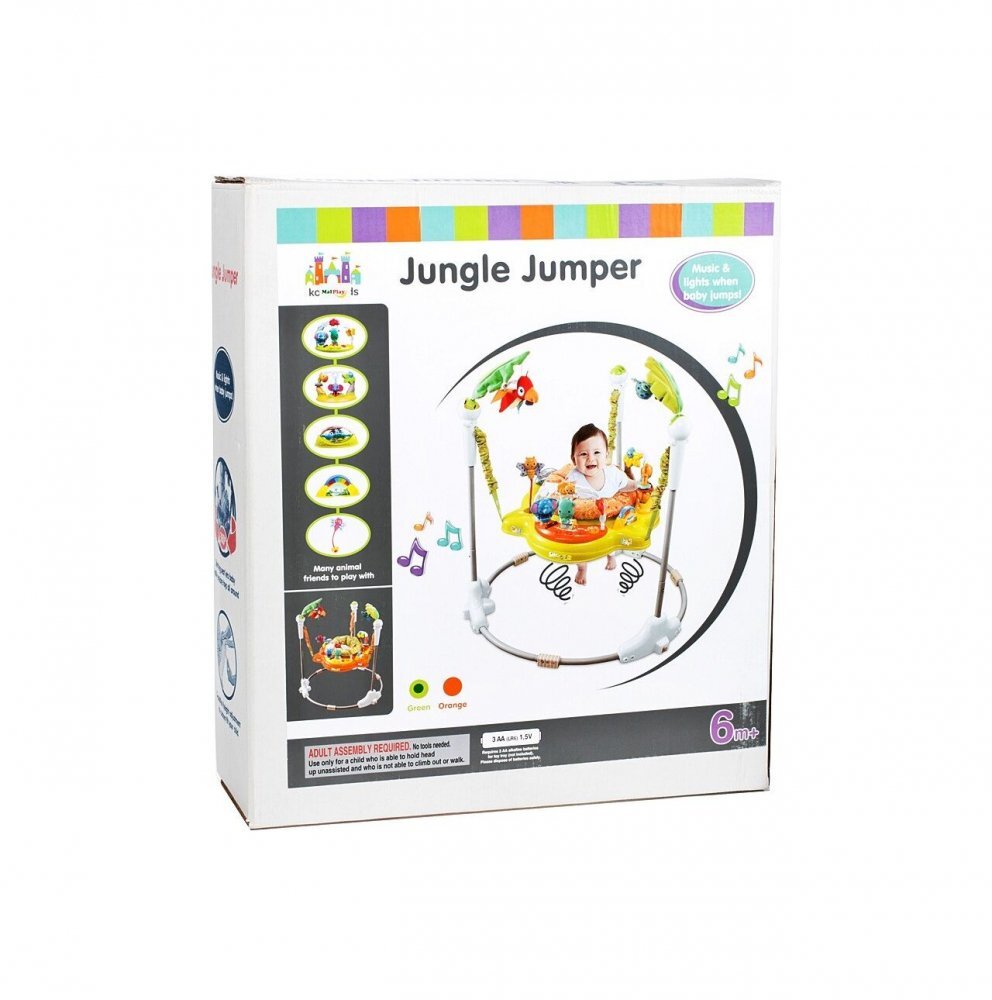 MalPlay Jumper interactiv pentru bebelusi scaun reglabil efectele sonore husa detasabila
