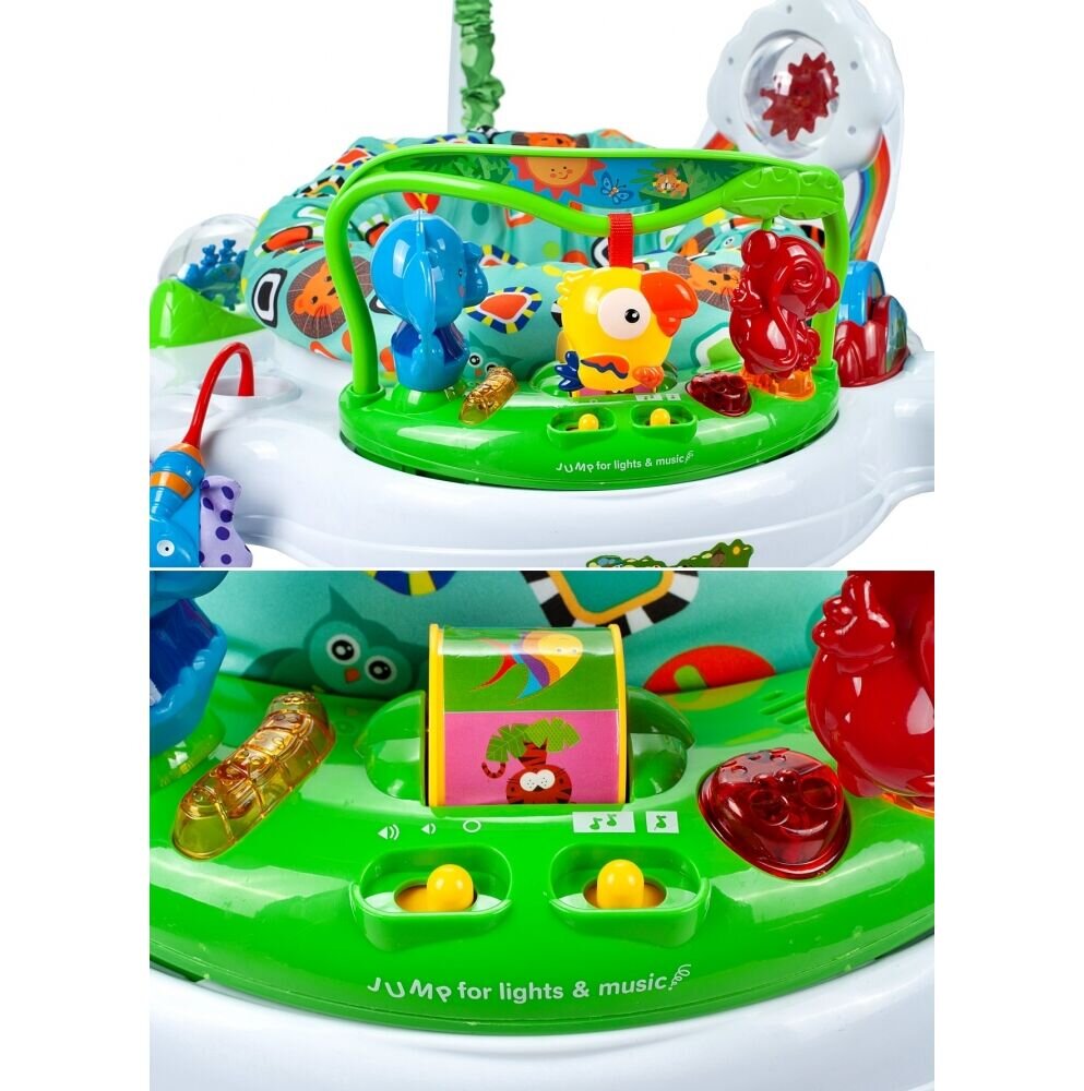 MalPlay Jumper interactiv pentru copii Blue cu sunete lumini si scaun rotativ 360