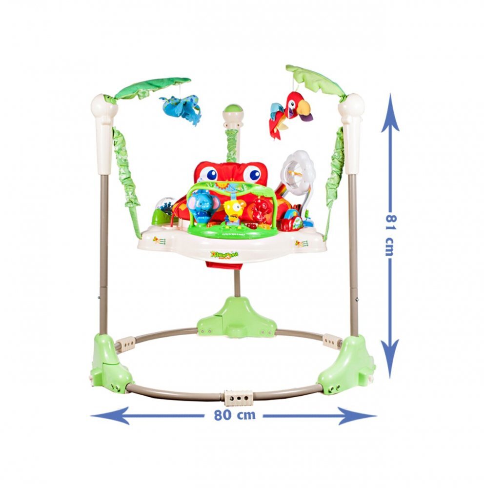 MalPlay Jumper interactiv pentru copii cu inaltime reglabila Tropical Forest