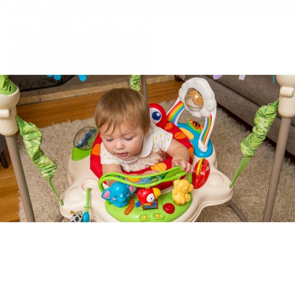 MalPlay Jumper interactiv pentru copii cu inaltime reglabila Tropical Forest