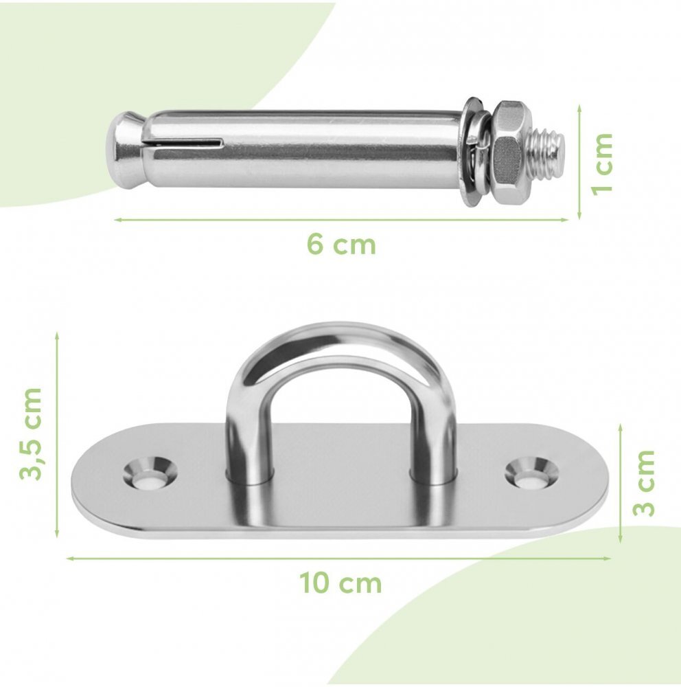 MalPlay Kit dublu de montare leagan pe tavan pentru copii Malo constructie metalica robusta cu 2 puncte de prindere