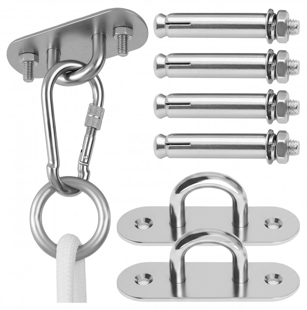 MalPlay Kit dublu de montare leagan pe tavan pentru copii Malo constructie metalica robusta cu 2 puncte de prindere