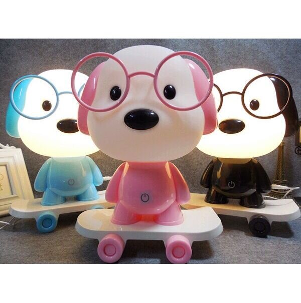 MalPlay Lampa de veghe cu LED pentru copii Doggie Black