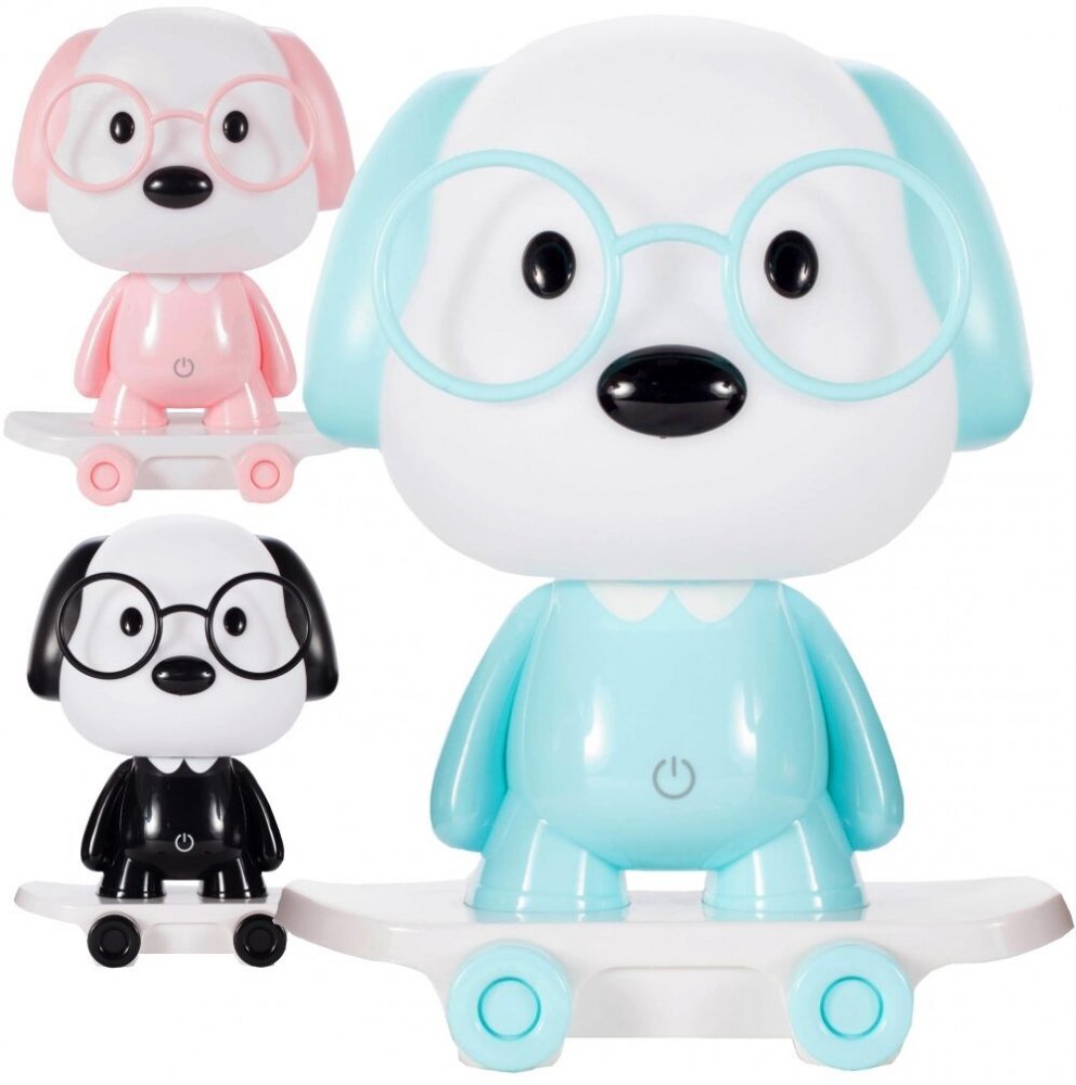MalPlay Lampa de veghe cu LED pentru copii Doggie Blue