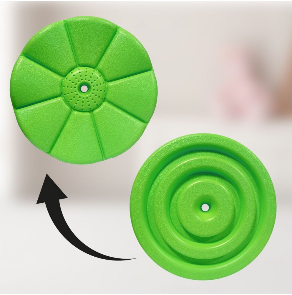 MalPlay Leagan pentru copii diametru disc 27.5cm din plastic funie 210 cm Green Flower