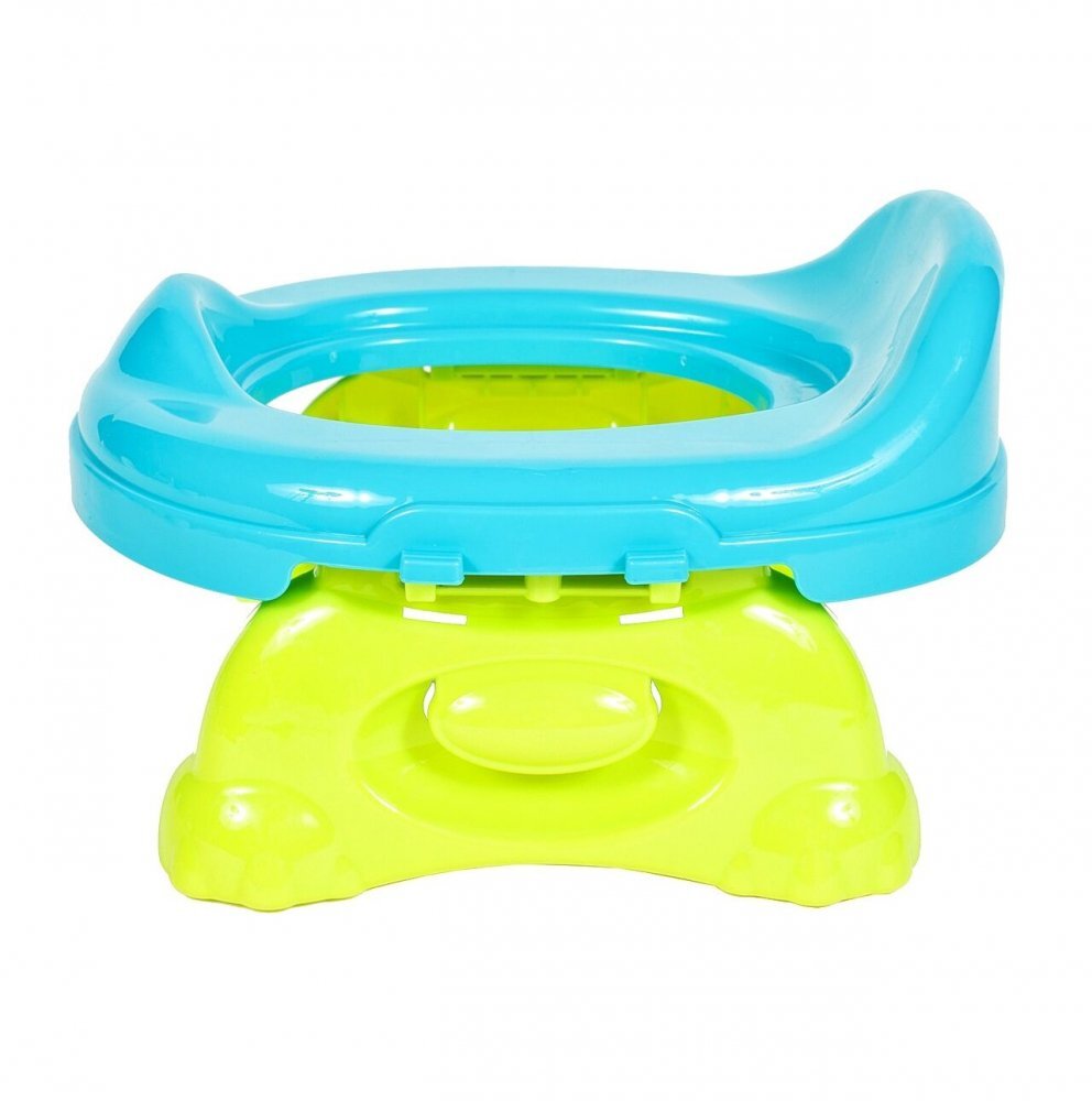 MalPlay Olita de calatorie 2 in 1 pentru copii Blue design ergonomic portabila si pliabila 17 x 25 x 27.5 cm
