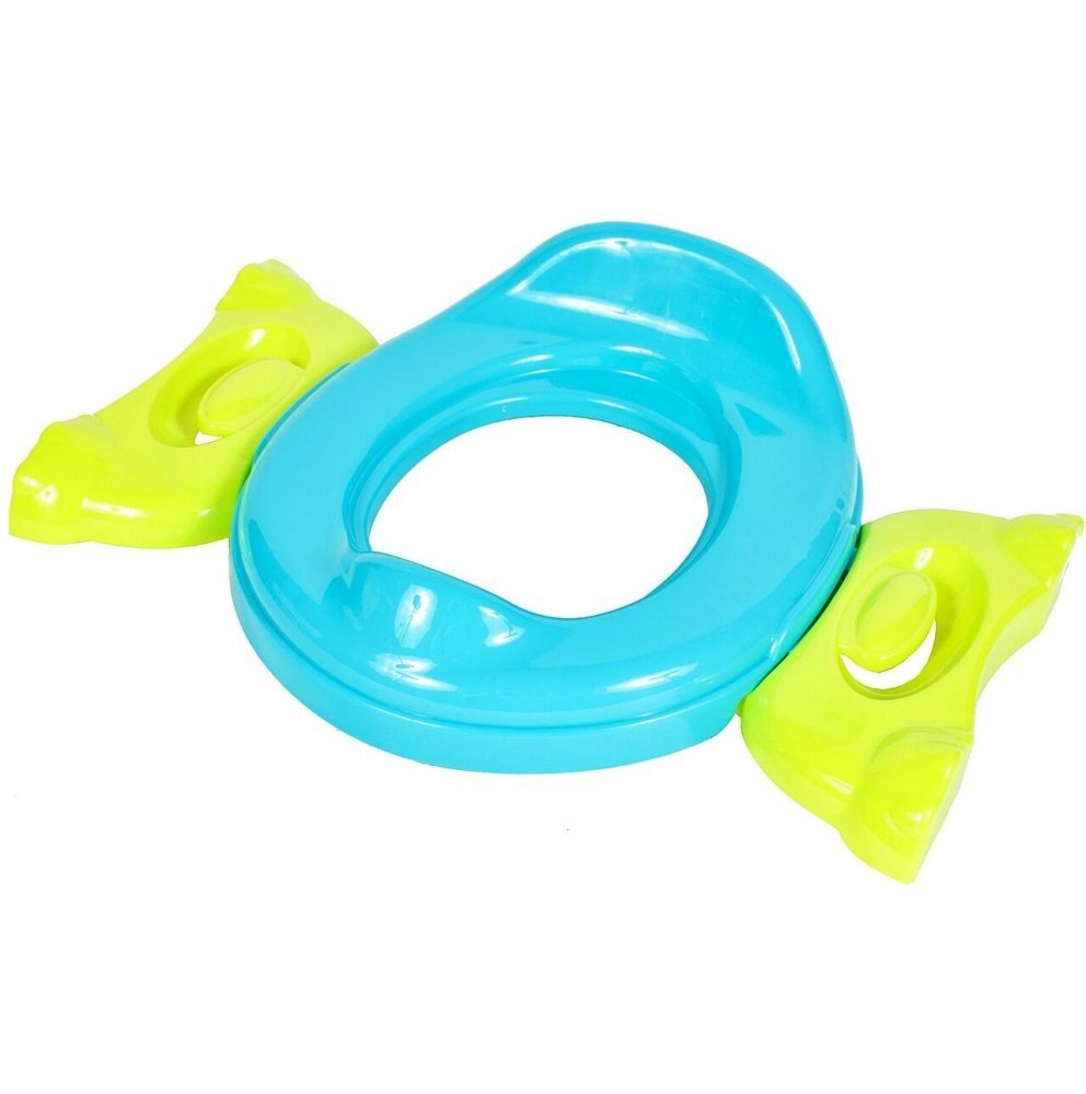 MalPlay Olita de calatorie 2 in 1 pentru copii Blue design ergonomic portabila si pliabila 17 x 25 x 27.5 cm