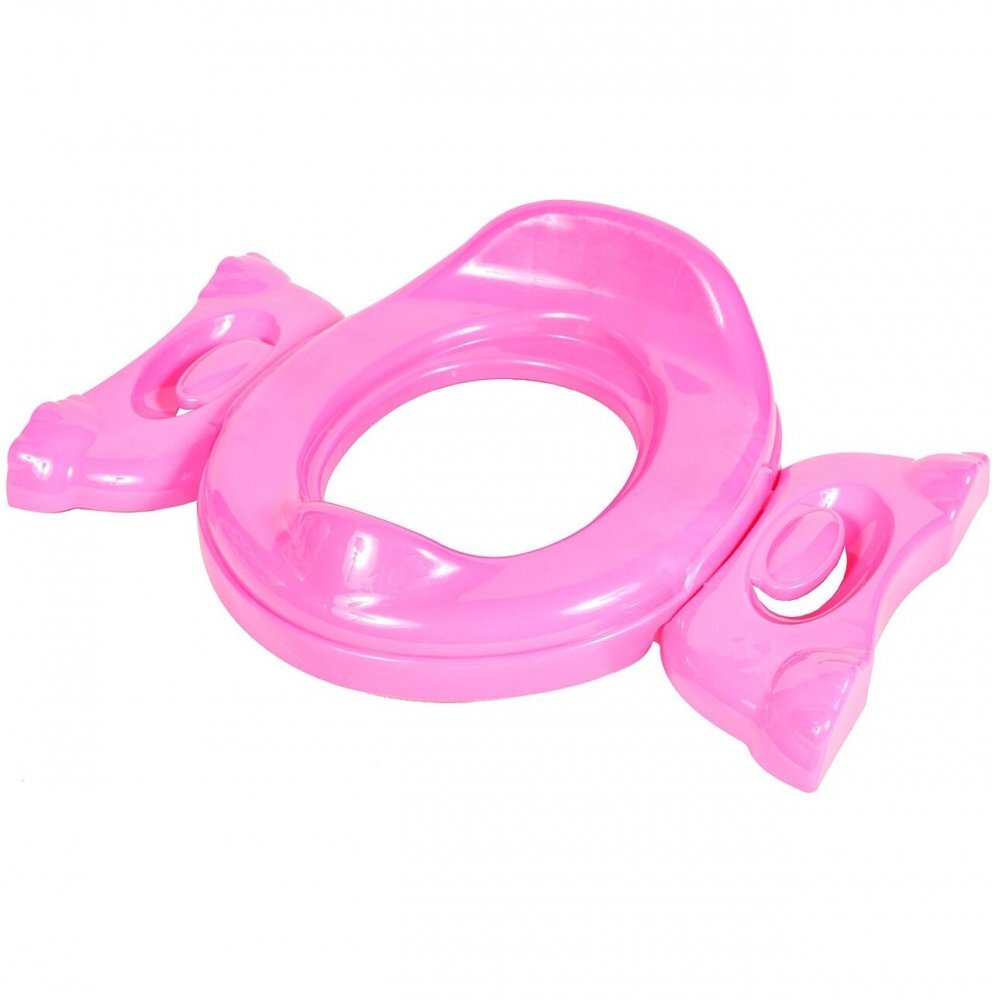 MalPlay Olita de calatorie 2 in 1 pentru copii Pink design ergonomic portabila si pliabila 17 x 25 x 27.5 cm