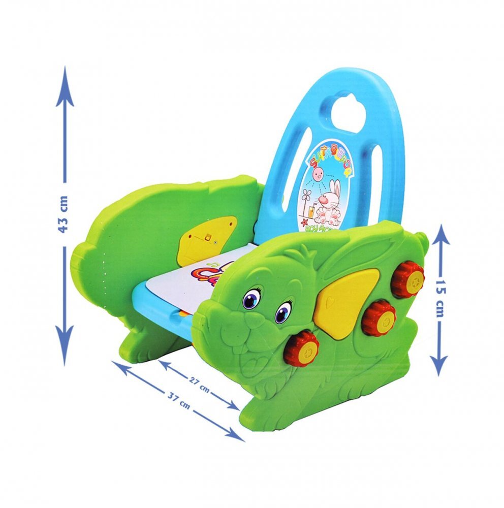 MalPlay Olita muzicala 2 in 1 Green Rabbit
