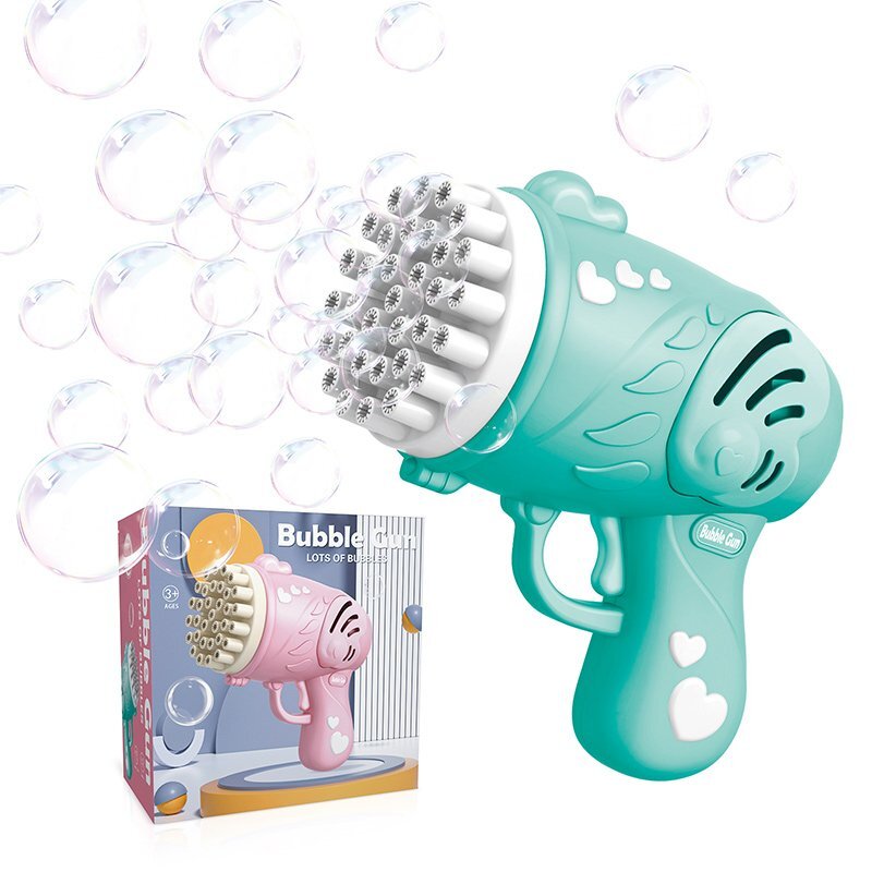 MalPlay Pistol generator baloane de sapun pentru copii Green rezerva cu solutie inclusa