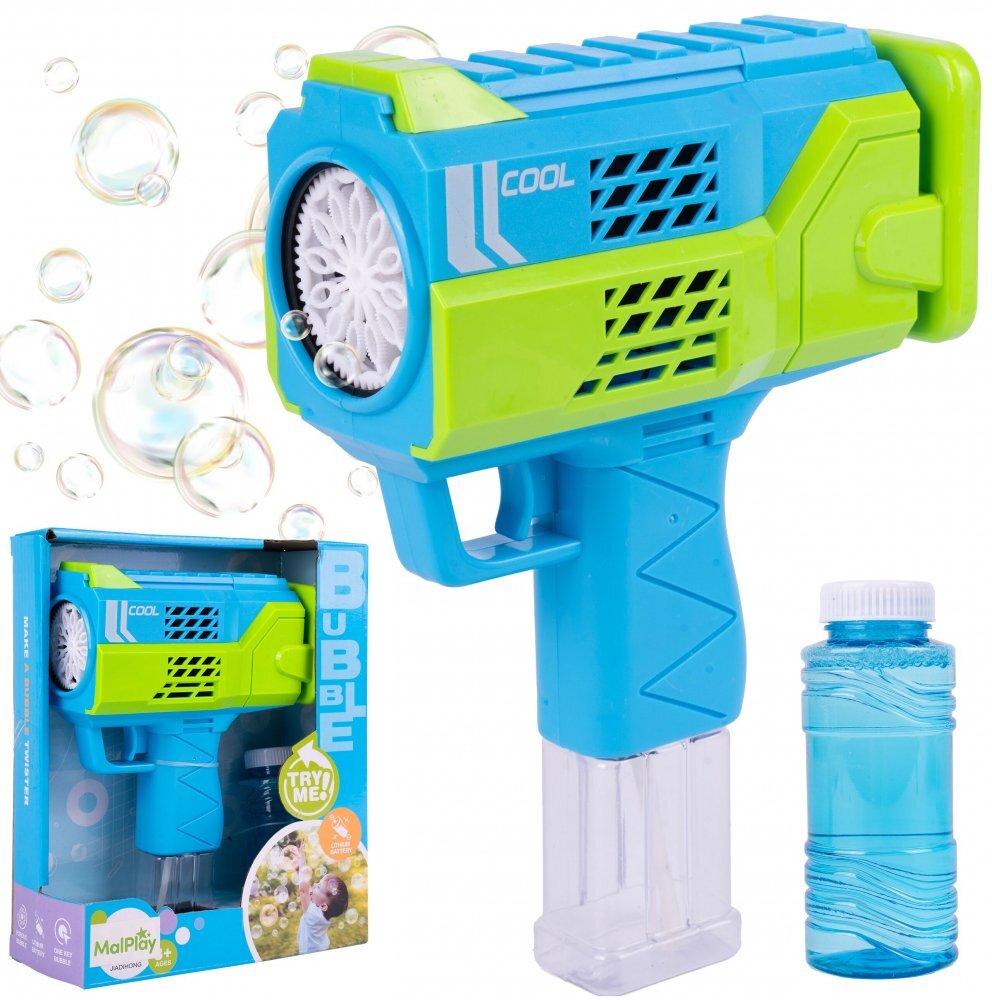 MalPlay Pistol pentru baloane de sapun cu lumini Bubble Blue