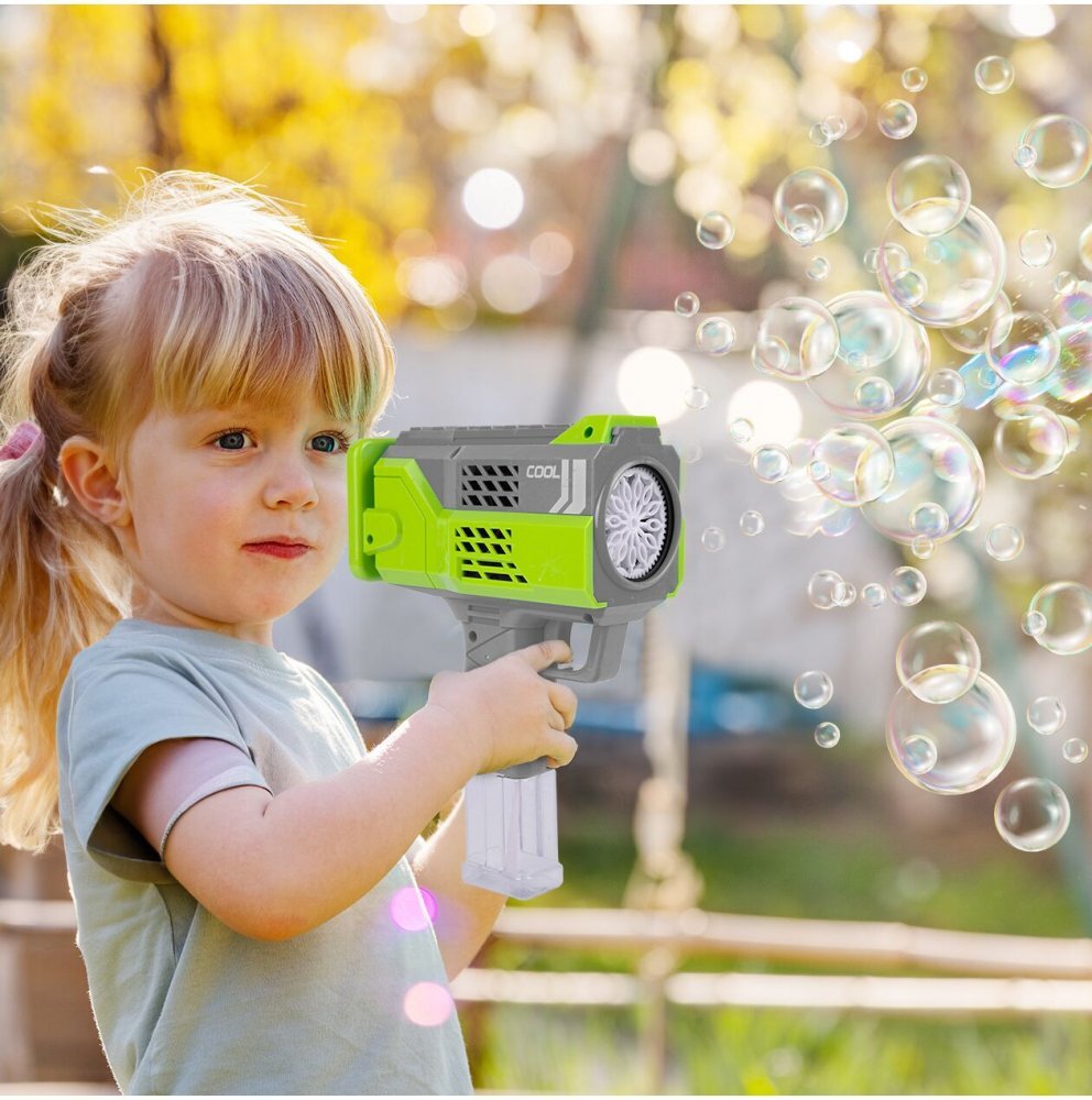 MalPlay Pistol pentru baloane de sapun cu lumini Bubble Blue