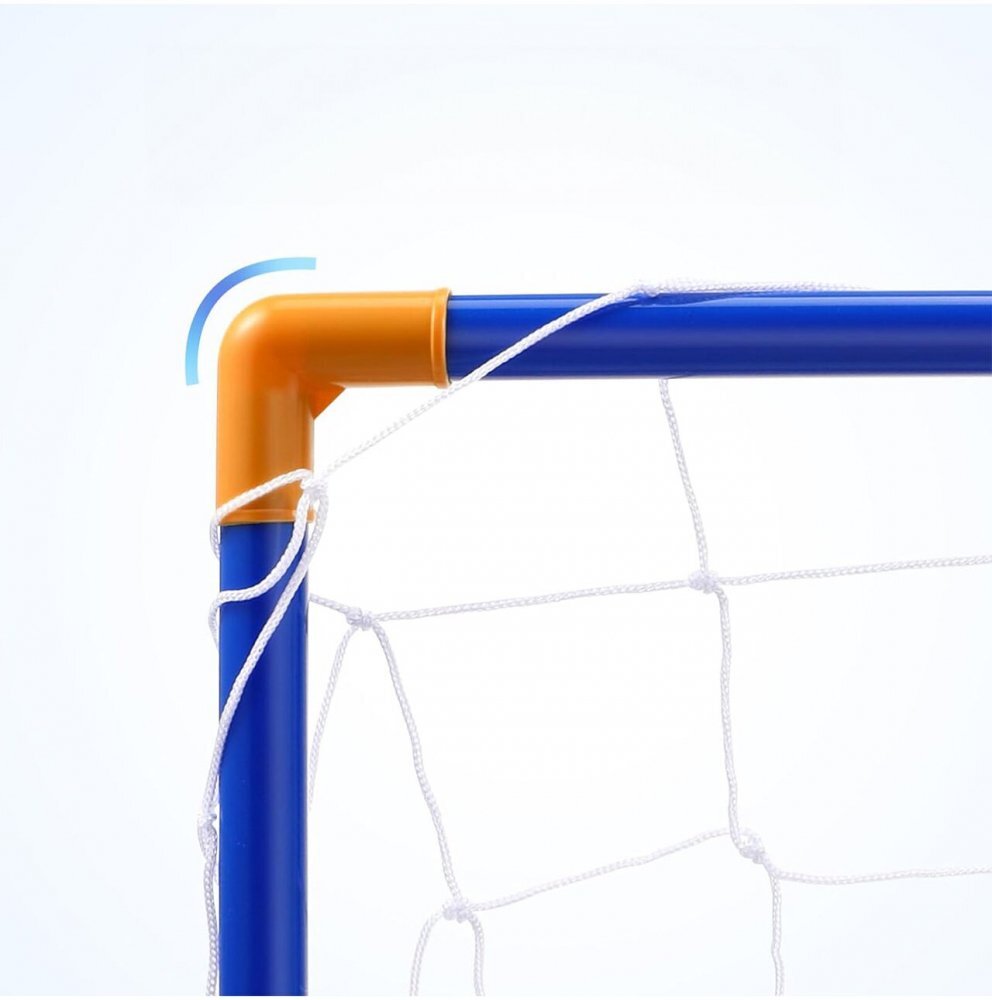 MalPlay Poarta de fotbal 2 in 1 pentru copii cu minge si pompa incluse dimensiune 62.5 x 50.5 x 38 cm