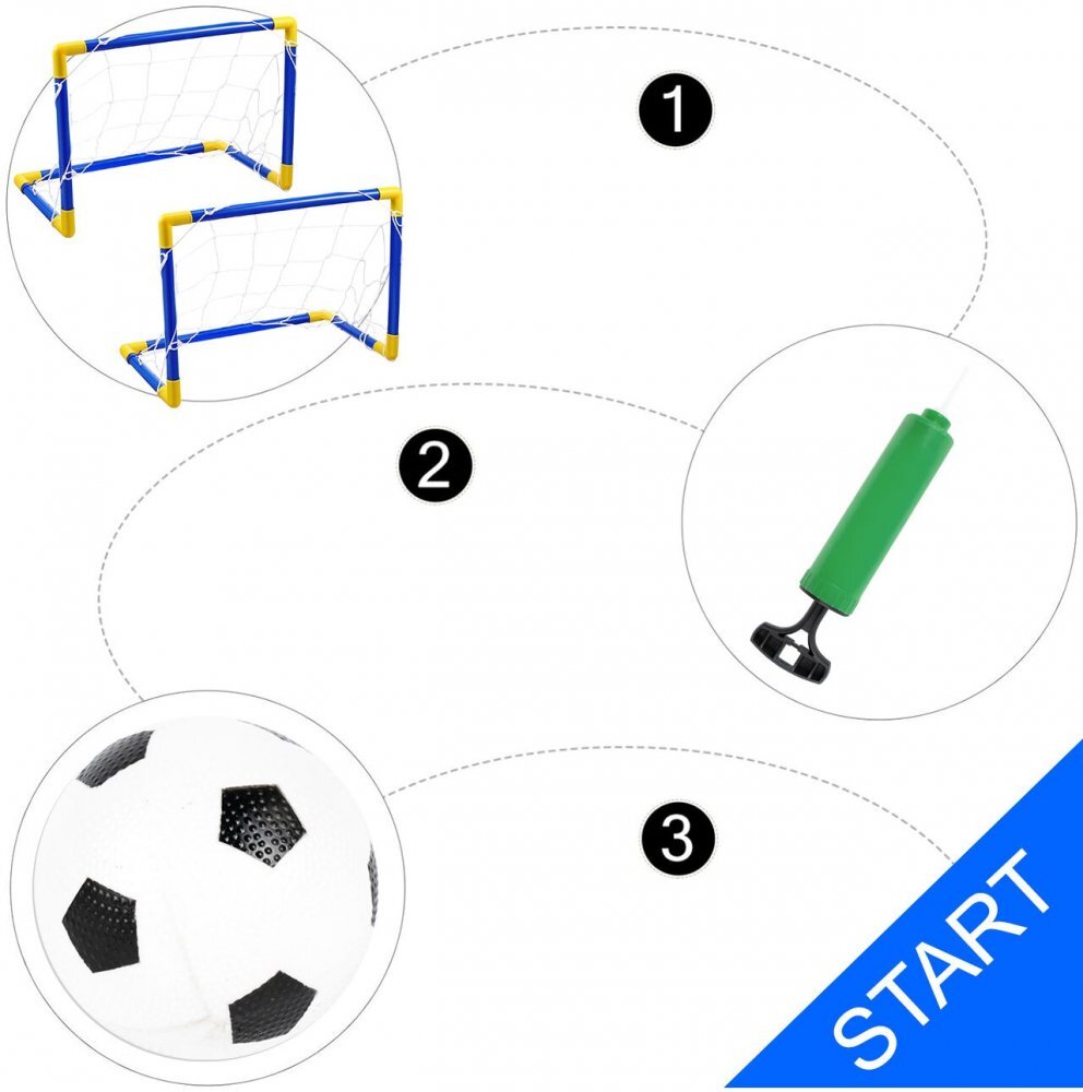 MalPlay Poarta de fotbal cu minge si pompa Soccer Goal