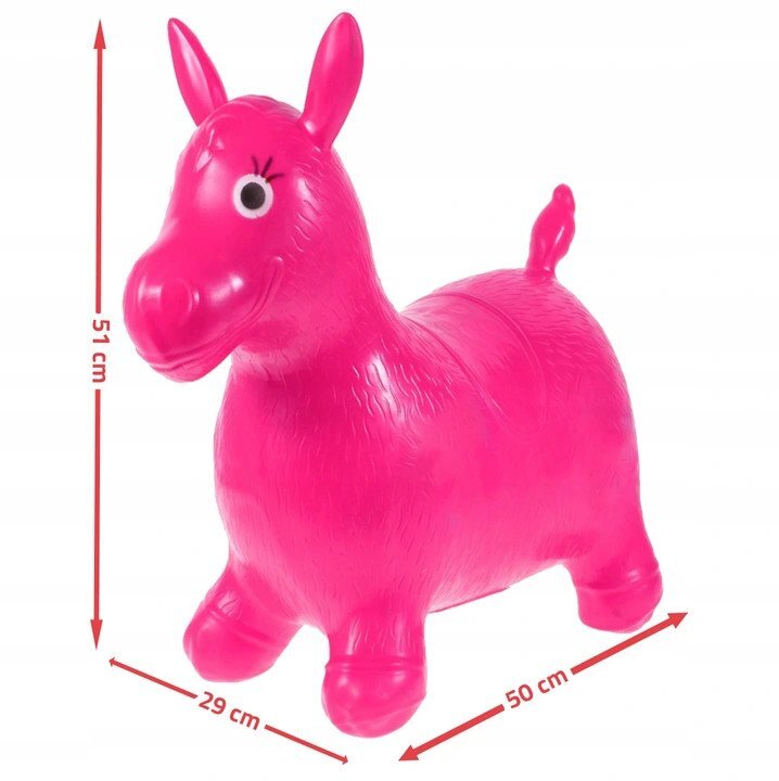 MalPlay Saritor gonflabil Ponei Pink cu pompa inclusa cauciuc durabil greutate admisa 40 kg